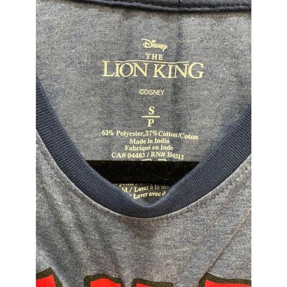 Disney The Lion King Simba 1994 Heather Blue T-Shirt - Size S - Picture 4 of 7